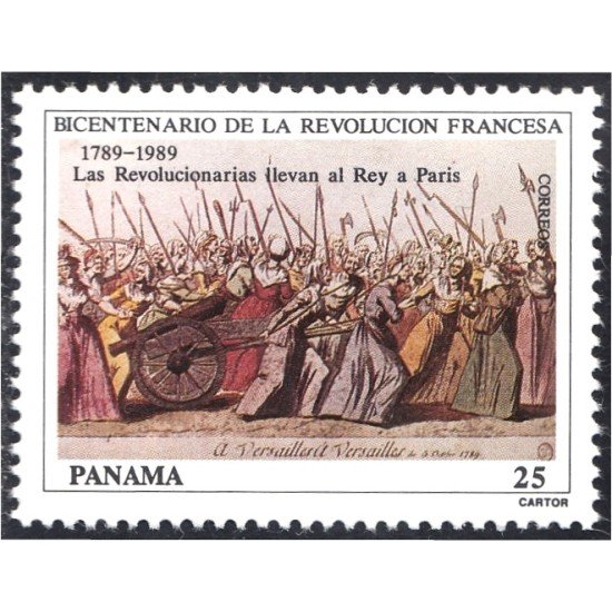 Panama 1057 1989 Bicentenario de la Revolución Francesa MNH Panama 1057 1989 Bicentenario de la Revolución Francesa MNH