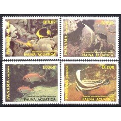 Panama 1046/49 1988 Fauna Acuática Peces Fishes MNH Panama 1046/49 1988 Fauna Acuática Peces Fishes MNH