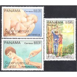 Panama 1042/44 1988 Supervivencia Infantil MNH Panama 1042/44 1988 Supervivencia Infantil MNH