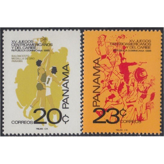 Panama 998/99 1986 XV Juegos Centroamericanos y del Caribe MNH