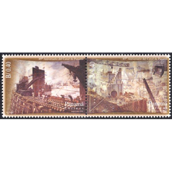 Panama 1192/93 1999 85º Aniversario del Canal de Panamá MNH