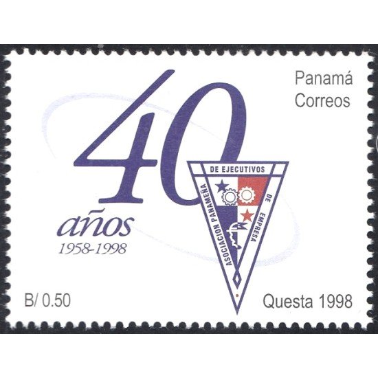 Panama 1178 1998 40 Años de la Asociación panameña de Ejecutivos de Empresa MNH Panama 1178 1998 40 Años de la Asociación panameña de Ejecutivos de Empresa MNH