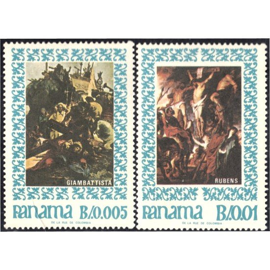 Panama 440/41 1967 Pinturas de Tiepolo Rubens MNH Panama 440/41 1967 Pinturas de Tiepolo Rubens MNH