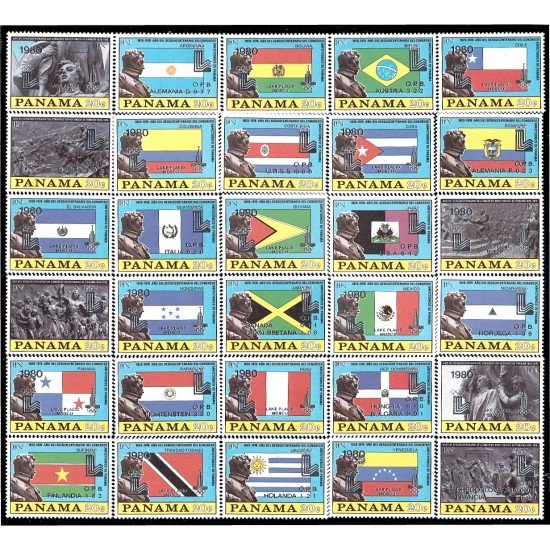 Panama 656/85 1980 Medallas de Juegos Olímpicos MNH