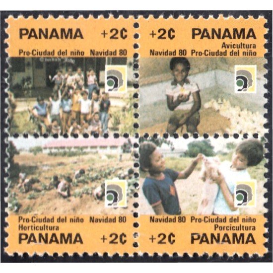 Panama 622/25 1980 Pro Ciudad del niño Navidad 80 MNH Panama 622/25 1980 Pro Ciudad del niño Navidad 80 MNH