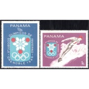 Panama 469/70 1968 X Juegos Olímpicos de Invierno Grenoble MNH Panama 469/70 1968 X Juegos Olímpicos de Invierno Grenoble MNH