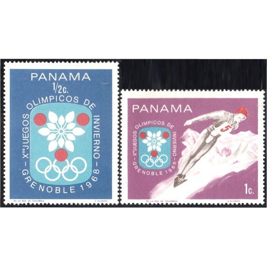 Panama 469/70 1968 X Juegos Olímpicos de Invierno Grenoble MNH Panama 469/70 1968 X Juegos Olímpicos de Invierno Grenoble MNH