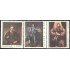 Panama 446/48 1967 Pinturas de Rembrand Gainsborough e Ingres MNH