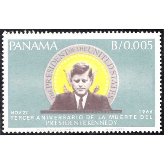 Panama 445 1967 Jhon F. Kennedy MNH Panama 445 1967 Jhon F. Kennedy MNH