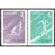 Panama 337/38 1960 Juegos Olímpicos Roma 1960 MH Panama 337/38 1960 Juegos Olímpicos Roma 1960 MH