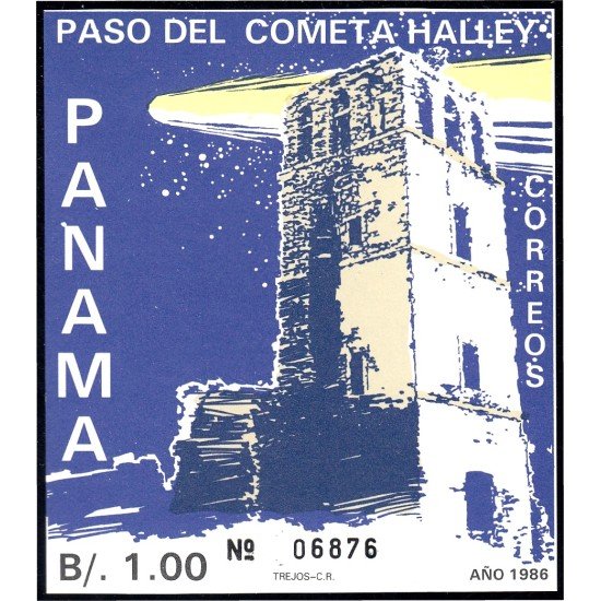 Panama HB 37 1986 Paso del Cometa Halley MNH Panama HB 37 1986 Paso del Cometa Halley MNH