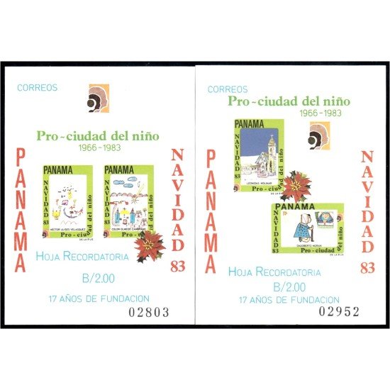 Panama HB 28/29 1983 Pro - Ciudad del niño Navidad Chritsmas MNH Panama HB 28/29 1983 Pro - Ciudad del niño Navidad Chritsmas MNH