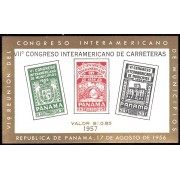 Panama HB 3 1957 VII Congreso Interamericano de Carreteras MNH