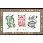 Panama HB 2 1956 VI Reunión del Congreso Interamericano de Municipios MNH