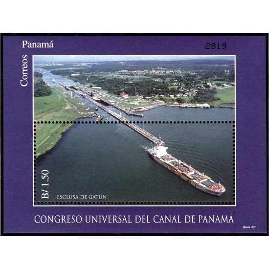 Panama HB 45 1997 Congreso Universal del Canal de Panamá MNH Panama HB 45 1997 Congreso Universal del Canal de Panamá MNH