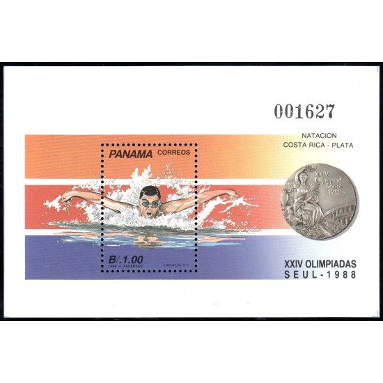Panama HB 40 1989 XXIV Olimpiadas Seúl 1988 Natación MNH Panama HB 40 1989 XXIV Olimpiadas Seúl 1988 Natación MNH