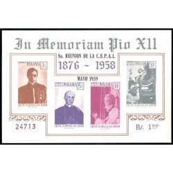 Panama HB 7 1959 En memoria de Pío XII MH Panama HB 7 1959 En memoria de Pío XII MH