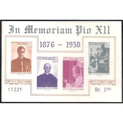 Panama HB 6 1958 En memoria de Pío XII MH Panama HB 6 1958 En memoria de Pío XII MH