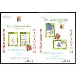 Panama HB 28/29 1983 Pro - Ciudad del niño Navidad Chritsmas MH Panama HB 28/29 1983 Pro - Ciudad del niño Navidad Chritsmas MH