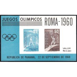 Panama HB 8 1960 Juegos Olímpicos Roma sin goma Panama HB 8 1960 Juegos Olímpicos Roma sin goma