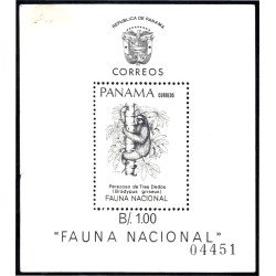 Panama HB 33 Fauna Nacional Perezoso de Tres dedos usados Panama HB 33 Fauna Nacional Perezoso de Tres dedos usados