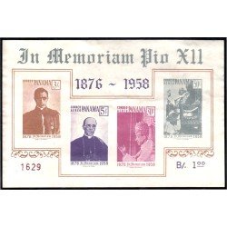 Panama HB 6 1958 En memoria de Pío XII usados Panama HB 6 1958 En memoria de Pío XII usados