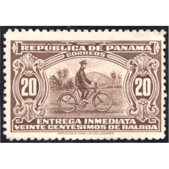 Panamá Express 4 1929 Transporte postal Bicicleta MH Panamá Express 4 1929 Transporte postal Bicicleta MH