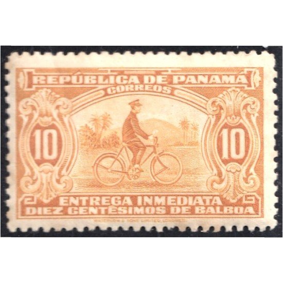 Panamá Express 3 1929 Transporte postal Bicicleta sin goma Panamá Express 3 1929 Transporte postal Bicicleta sin goma
