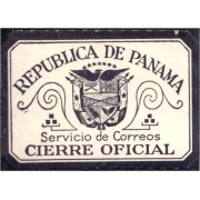 Panamá Retour 3 1924 Servicios de correo Cierre Oficial MNH