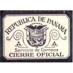 Panamá Retour 3 1924 Servicios de correo Cierre Oficial MNH