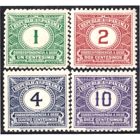 Panamá Taxas 5/8 1931 Correspondencia a Debe MH