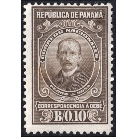 Panamá Taxas 4 1915 Pedro J. Sosa sin goma