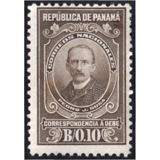 Panamá Taxas 4 1915 Pedro J. Sosa MH
