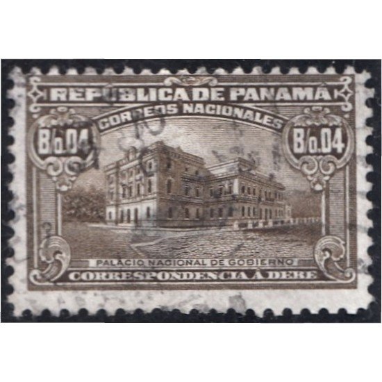 Panamá Taxas 3 1915 Palacio Nacional de Gobierno usados Panamá Taxas 3 1915 Palacio Nacional de Gobierno usados