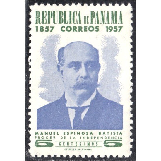 Panama 310 1957 Manuel Espinosa Batista MH Panama 310 1957 Manuel Espinosa Batista MH