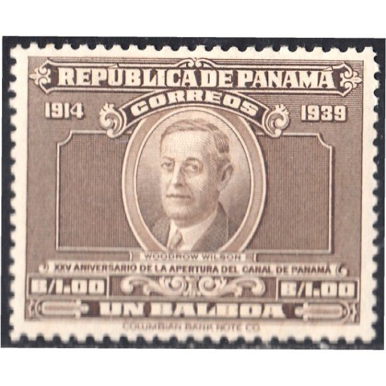 Panama 223 1939 Woodrow Wilson MH Panama 223 1939 Woodrow Wilson MH