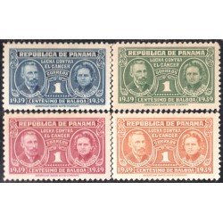 Panama 211/14 1939 Pedro Curie y María Curie MH Panama 211/14 1939 Pedro Curie y María Curie MH