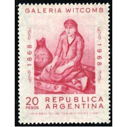 PI1 Argentina 832 1968 100 de la Galeria Witcomb de Buenos Aires MNH PI1 Argentina 832 1968 100 de la Galeria Witcomb de Buenos Aires MNH
