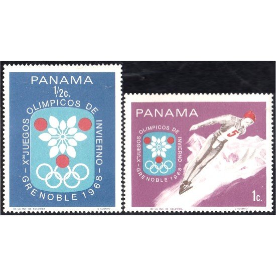 Panama 469/70 1968 X Juegos Olímpicos de Invierno Grenoble MH Panama 469/70 1968 X Juegos Olímpicos de Invierno Grenoble MH
