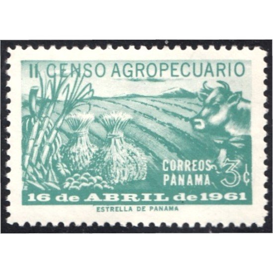 Panama 339 1961 II Censo Agropecuario MH Panama 339 1961 II Censo Agropecuario MH