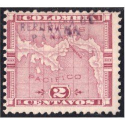 Panama 2 1903/04 Mapa de Panamá sin goma Panama 2 1903/04 Mapa de Panamá sin goma