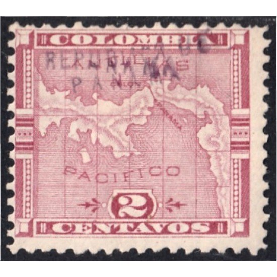 Panama 2 1903/04 Mapa de Panamá sin goma Panama 2 1903/04 Mapa de Panamá sin goma