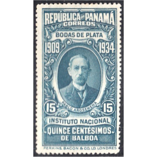 Panama 174 1934 Pablo Arosemena sin goma Panama 174 1934 Pablo Arosemena sin goma