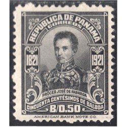Panama 132 1921 Prócer José de Fabrega sin goma Panama 132 1921 Prócer José de Fabrega sin goma