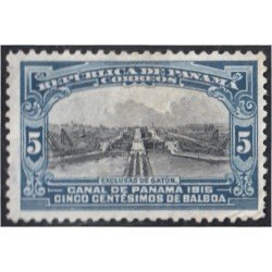 Panama 112 1915/20 Exclusas de Gatún sin goma