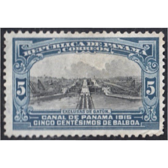 Panama 112 1915/20 Exclusas de Gatún sin goma Panama 112 1915/20 Exclusas de Gatún sin goma
