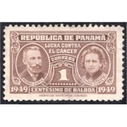 Panama 269 1949 Pedro Curie y Marie Curie sin goma Panama 269 1949 Pedro Curie y Marie Curie sin goma