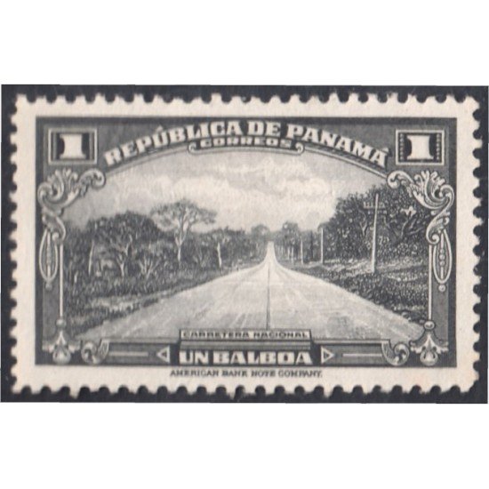 Panama 240 1942 Carretera Nacional sin goma Panama 240 1942 Carretera Nacional sin goma