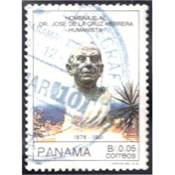 Panama 1108 1993 Homenaje al Dr. José de la Cruz Herrera Humanista usados Panama 1108 1993 Homenaje al Dr. José de la Cruz Herrera Humanista usados