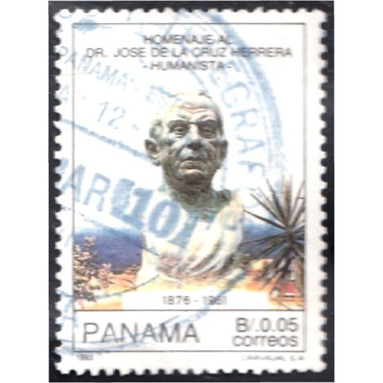 Panama 1108 1993 Homenaje al Dr. José de la Cruz Herrera Humanista usados Panama 1108 1993 Homenaje al Dr. José de la Cruz Herrera Humanista usados